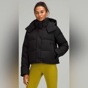 Lululemon Wunder Puff Cropped Jacket Black Size 12
